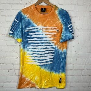 Switch Remarkable Shirt Mens Large Multicolor Wrips Tears T Shirt Crew Neck